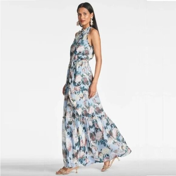 Sachin + Babi Dresses & Skirts - NWT SACHIN + BABI Dress Blair Ice Blue Garden Casual Floral Maxi
